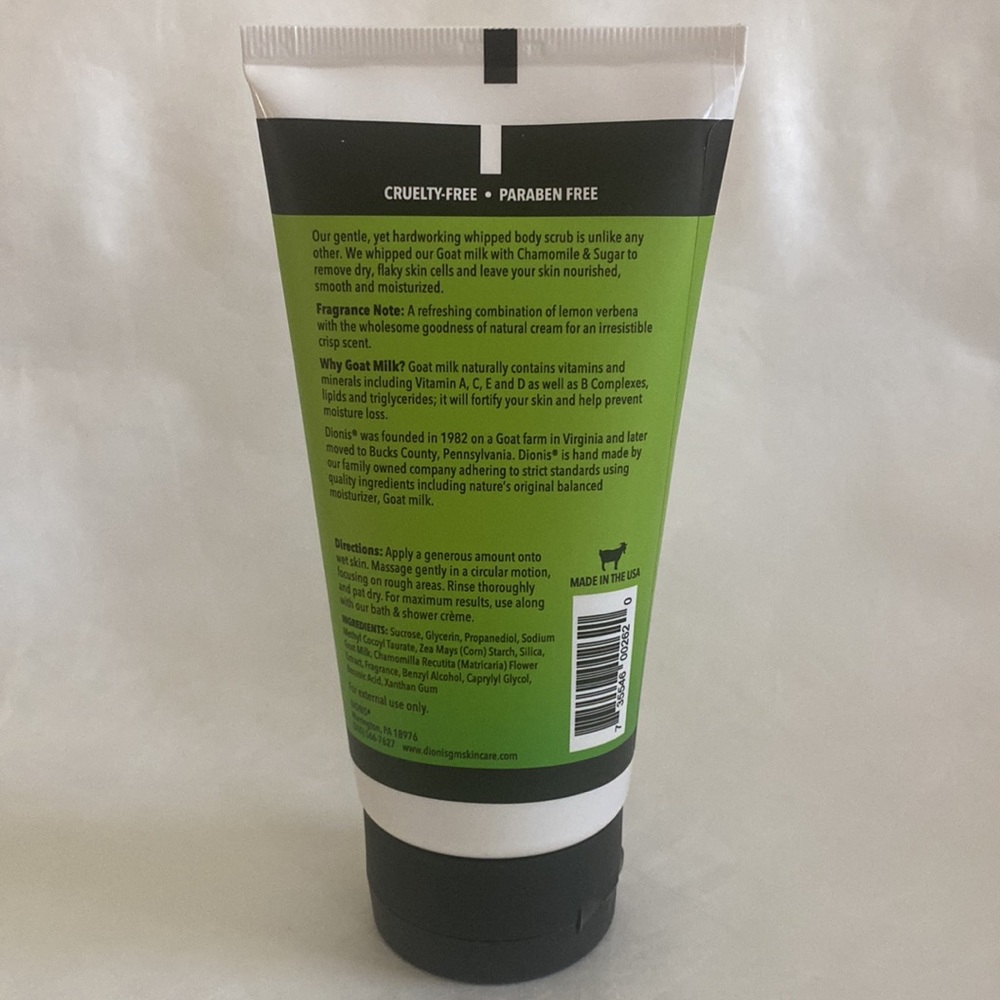 DIONIS Verbena & Cream Whipped Goat Milk Body Scrub 5oz Sealed NIP - Picture 6 of 9